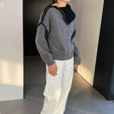 Women Winter Knitted Sweater Autumn Sweater Long Sleeve Zipper Sweater R8922