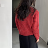 Women Cardigan Sweater Cardigan Coat Wool Button Coat Spring Y950