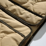Unisex Winter Cotton Coat Baseball Collar down Jacket Vintage Liner down Jacket