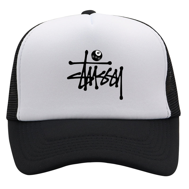 Stussy Hat Printed Truck Cap Baseball Cap Casual Shade Sun Protection Cap