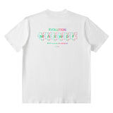 Men T Shirt Vintage Smiley Printed Short Sleeve T-shirt