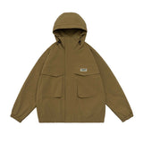 Unisex Jacket Autumn Outdoor Dark Plaid Shell Jacket