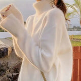 Women Knitwear Autumn and Winter Turtleneck Knitwear Loose Sweater