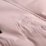 Unisex Winter Cotton Coat Gradient Hooded Cotton-Padded Coat Embroidered Cotton-Padded Coat