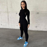 Women Jumpsuit Spring Slim-Fitting Yoga Sports Jumpsuit
