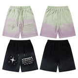 Men Shorts Tie-Dye Gradient Casual Shorts