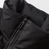 Unisex Winter Cotton Coat Stand-up Collar down Jacket Retro Warm down Jacket