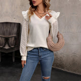 Women Knitted Sweater Autumn Long Sleeve Knitted Top