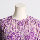 Women Dresses Spring round Neck Long Sleeve Flounced Skirt (Qymy0409)
