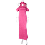 Women Dresses Summer Sexy Backless Zipper Tube Top Dress