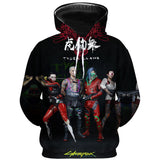 Cyberpunk 2077 Hoodie Autumn and Winter Cyberpunk 2077 Series 3D Hooded Sweater