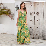 Women Date Dress Summer Bohemian Strap Dress