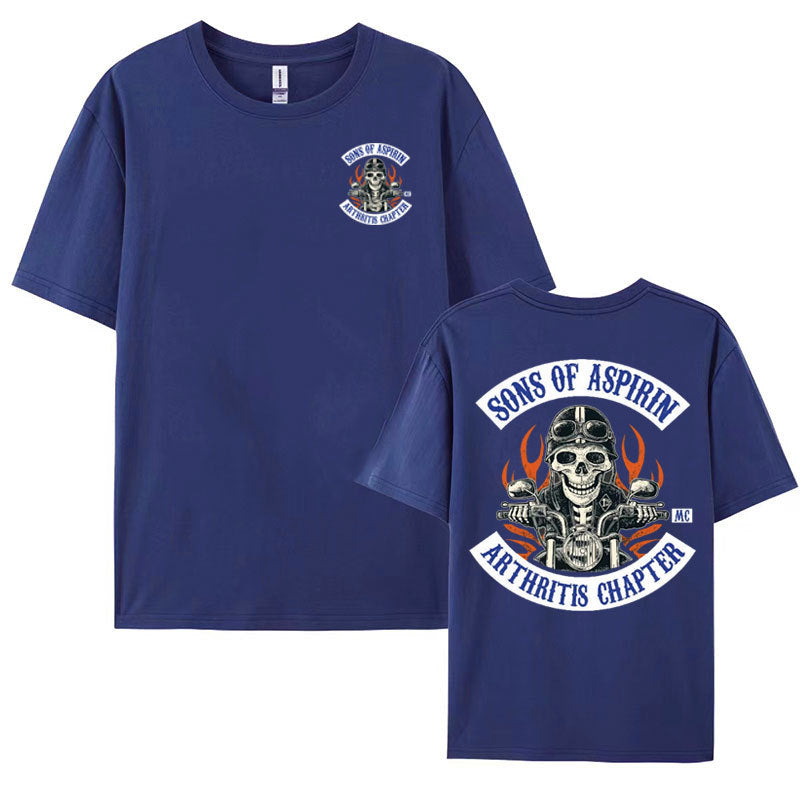 Motorcycle SoA - Sons of Aspirin - Funny Biker T Shirt Men's