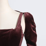 Women Dresses Spring Retro Spaghetti Straps Dress Long Dress (Qymy0409)