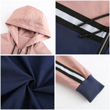 Women Trench Coat Thin Trench Coat Women's Coat Color Matching Casual Jacket Women's Spring and Autumn Outdoor Raincoat