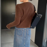 Women Cardigan Sweater Spring Sweater Cardigan Long Sleeve Button Sweater Q720