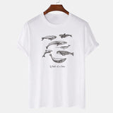 Whale Of Times Letter Print  Graphic Tees Women Vintage