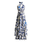 Women Dresses Spring Ruffled Tiered Dress Dress (Qymy0409)