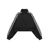 Unisex Jacket Vintage Top Sports Coat Stand Collar Jacket