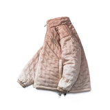 Unisex Winter Cotton Coat Stand-up Collar Cotton-Padded Clothes Vintage Loose Cotton Coat