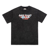Gallery Dept T Shitrs Summer Distressed Large Size Short Sleeve Men