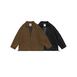 Unisex Jacket Vintage Overalls Jacket Men's and Women's Casual Suit Baggy Coat