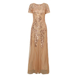 Flappers 1920S Dress Sexy Evening Dress Female Elegant Sequined Fishtail Dress