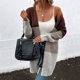 Women Knitted Sweater Autumn and Winter Long Sleeve Sweater Cardigan