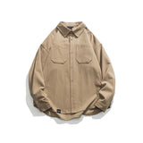 Unisex Hoodie Autumn Pocket Lapels Shirt
