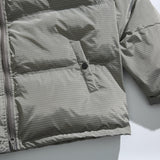 Unisex Winter Cotton Coat Plaid Decorative Hooded Cotton-Padded Coat Retro Detachable Hat Cotton-Padded Coat