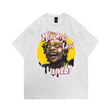 Men T Shirt Summer Retro Worn Looking Washed-out Short Sleeve T-shirt