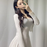 Women Dresses Slip Dress Cardigan Sun Protection Shirt Two-Piece Suit