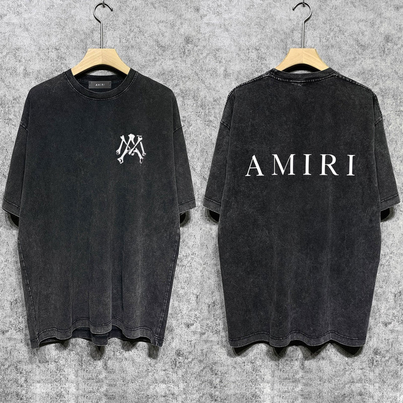 Amiri T-Shirt Distressed Retro Short Sleeve T-shirt
