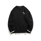 Unisex Sweater Autumn Patch Crew Neck Pullover Sweater