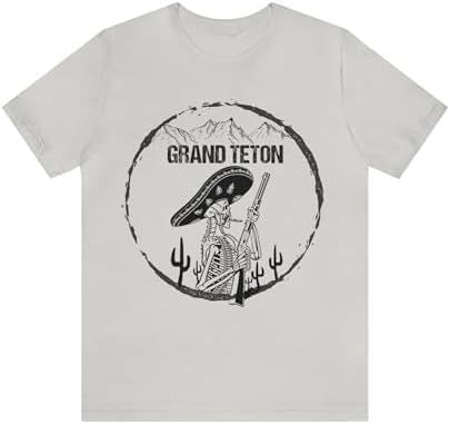 Grand Teton Shirt, Grand Teton National Park Skull Skeleton