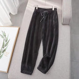 Women Sweatpants Fall/Winter Ankle Banded Pants Loose Casual Pants