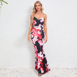 Women Date Dress Summer Sexy Slim Strap Fishtail Skirt