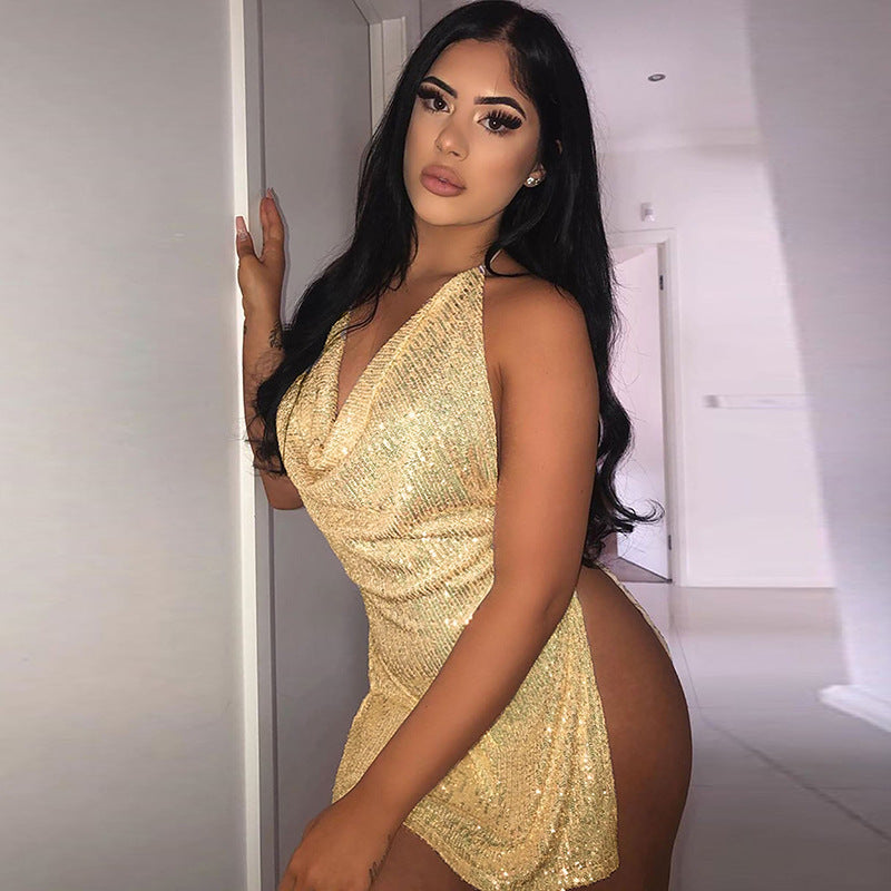 Women Dresses Sexy Backless Hollow Dress