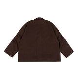 Unisex Jacket Vintage Leisure Suit Corduroy Workwear Jacket Men's Loose Spring and Autumn Coat