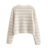 Women Sweater Knitwear Autumn and Winter Sweater Coat Women's Hollow Knitted Cardigan