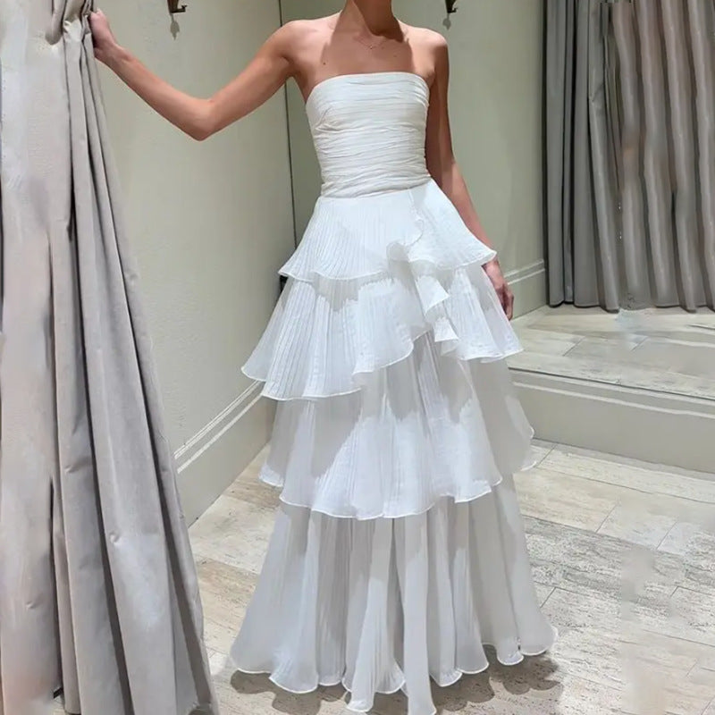 Women Dresses Spring Lace Dress Cake Dress (Qymy0409)
