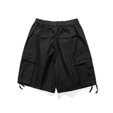 Men Shorts Summer Casual Straight-Leg Five-Point Pants Wide-Leg Pants