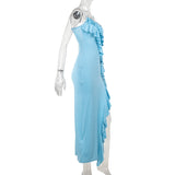 Women Dresses Summer Elegance Dress Sexy V-neck Suspender Skirt