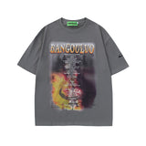 Men T Shirt Black Style Printed Short Sleeve T-shirt Baby Boy and Girl Summer Loose T-shirt