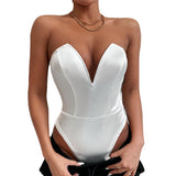 Women Jumpsuit Slim Fit Jumpsuit Sexy V-neck Jumpsuit