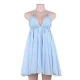Women Dresses Summer Hip Skirt Sexy Backless Holiday Dress