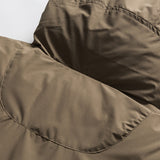 Unisex Winter Cotton Coat Zipper Pocket Hooded down Jacket Vintage Loose and Warm down Jacket