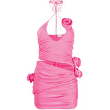 Women Dresses Sexy Dress Hollow Pleated Hip Skirt Skirt (Zns0409)