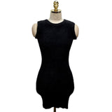 Women Maxi Dress Autumn and Winter Knitting Dress Package Hip Sweater Dress