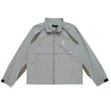 Men Jacket Coat Stand-up Collar Jacket Breathable Double-Layer Mesh Lining Sun Protection Clothing